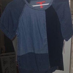 Chelsea and violet denim blue top